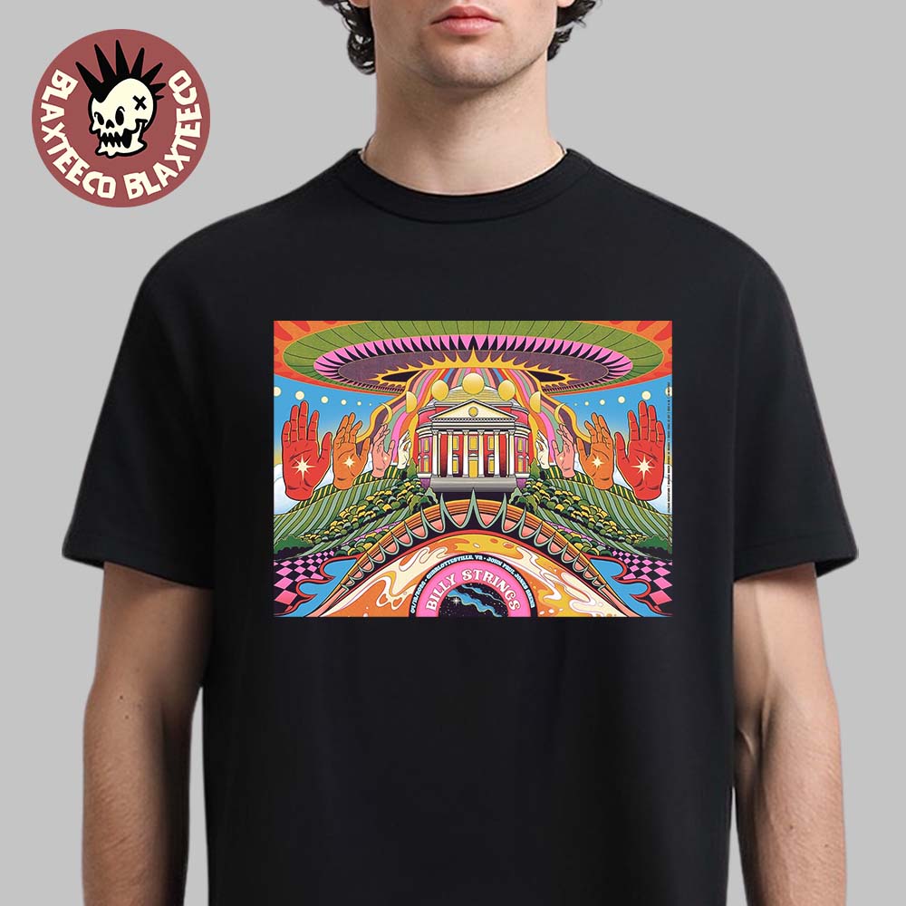 Billy Strings Charlottesville Virginia 2026 Night 2 Gig Poster At John Paul Jones Arena On April 18 2026 T-Shirt