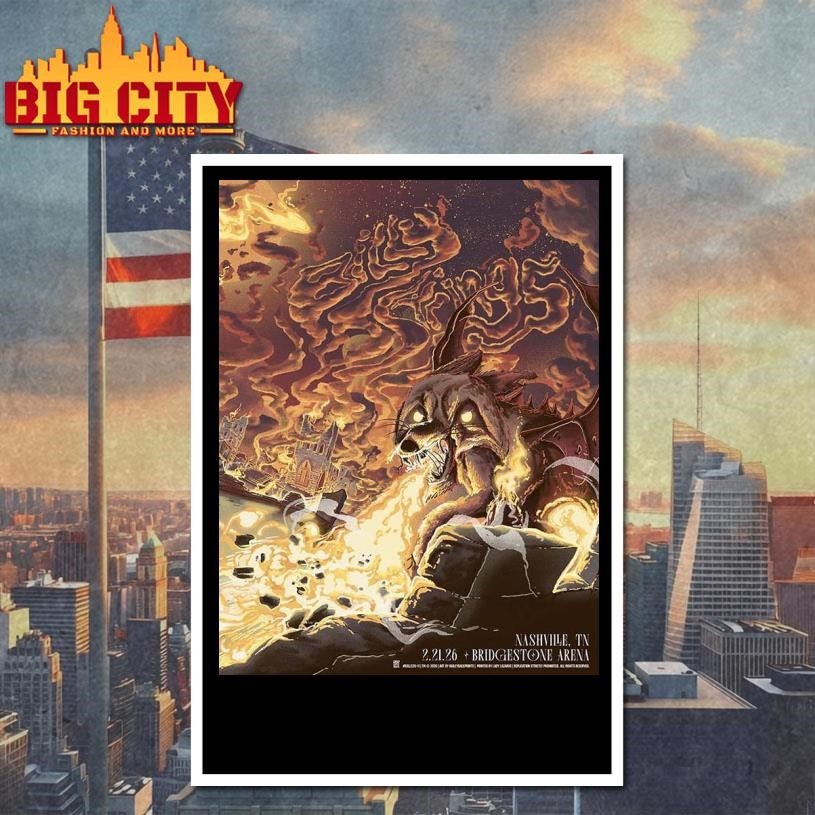 Billy Strings Nashville Tennessee 2026 Bridgestone Arena Night 2 Poster Shirt
