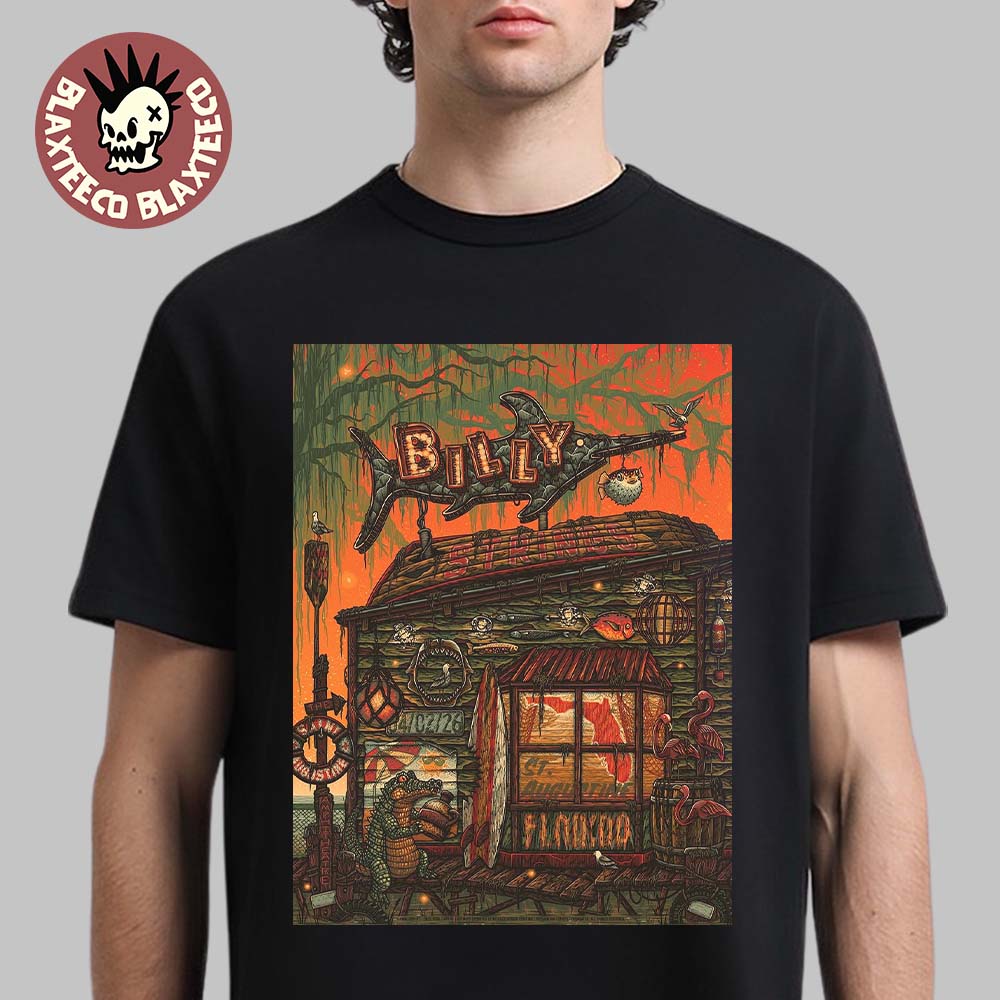Billy Strings St. Augustine Florida 2026 Night 1 Gig Poster At The St. Augustine Amphitheatre On April 2 2026 T-Shirt