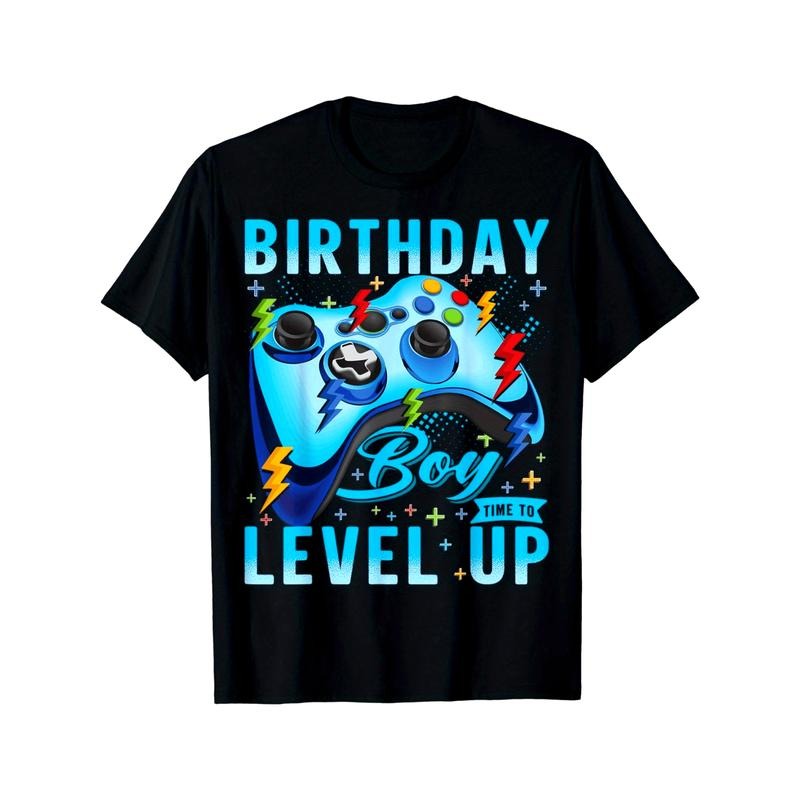 Birthday Boy Time to Level Up Video Game Birthday Gamer Boys T-Shirt made in usa Hoodie, Sweatshirt | UrbanDripWear.com