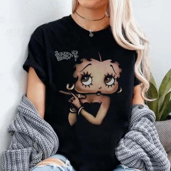 Black Betty Boop Shirt, Betty Boop T-Shirt, Betty Boop Fan Shirt, Betty Boop Sweatshirt, Gift For Betty Boop Lovers Hoodie