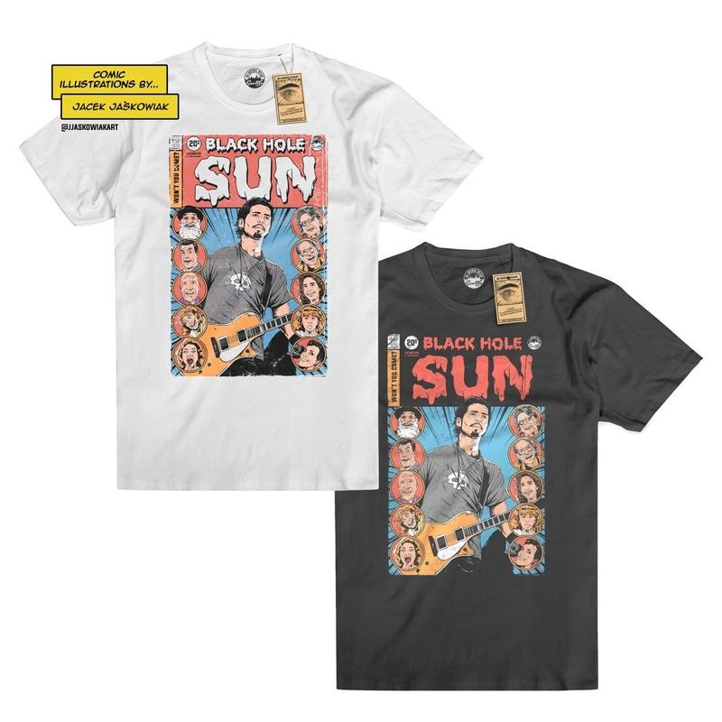 Black Hole Sun '94 Comic Book Double Pack Tshirt Trending Movie T shirt Vintage 90s T-shirt gift for Movie fans gift for...