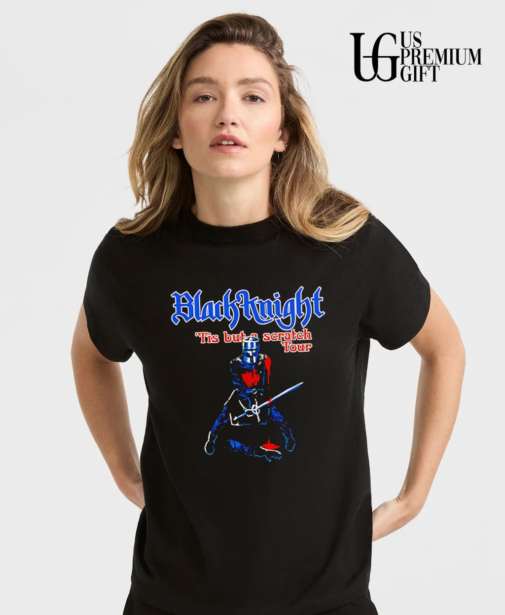 Black Knight Tis But A Scratch Tour Monty Python shirt