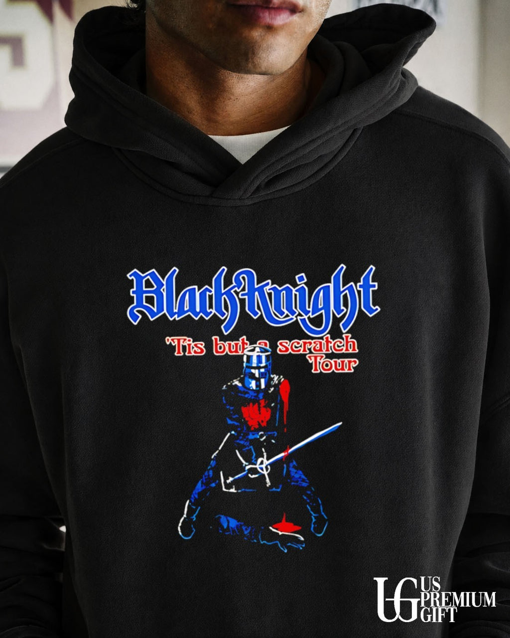 Black Knight Tis But A Scratch Tour Monty Python shirt
