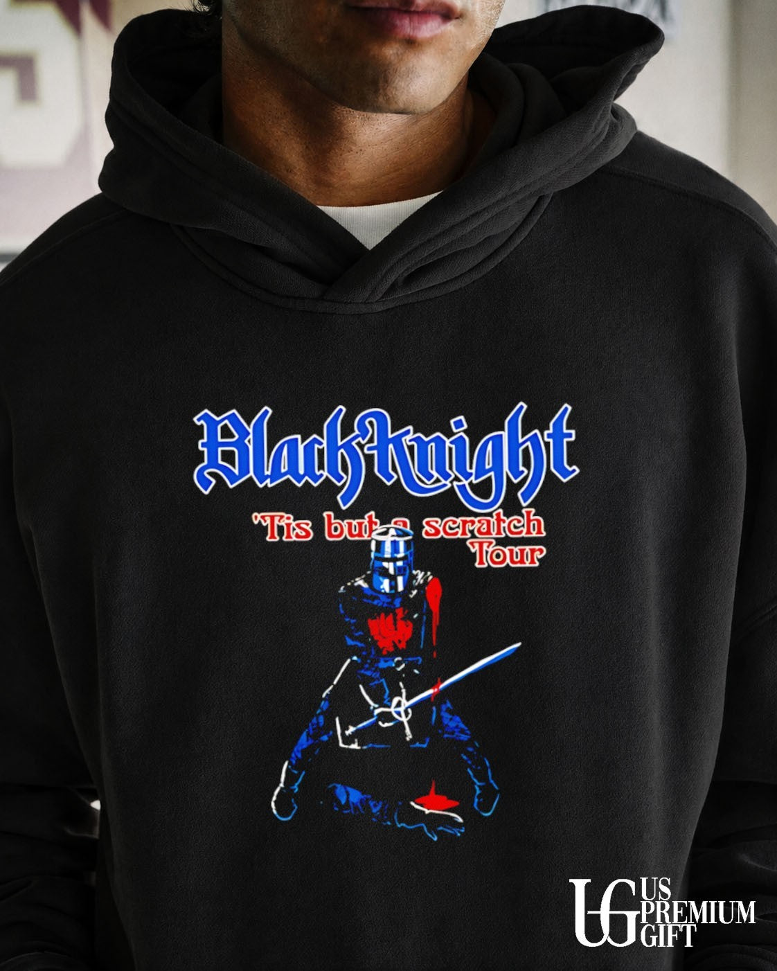 Black Knight Tis But A Scratch Tour Monty Python shirt