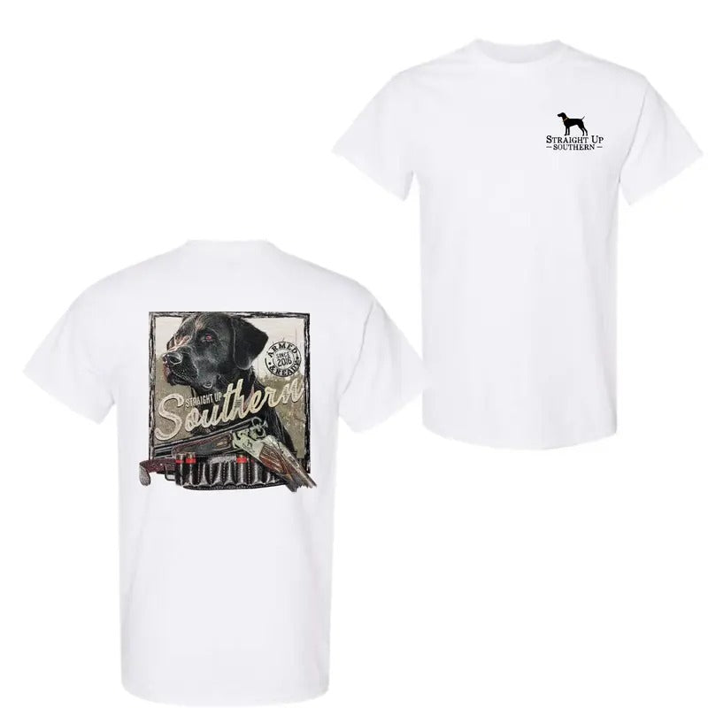 Black Lab Armed and Ready - Field-Ready Retrieving Black Lab Tee, Unisex Shirt Hoodie, Sweatshirt | UrbanDripWear.com