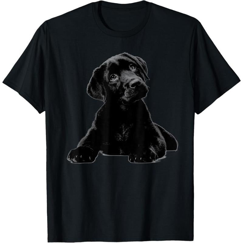 Black Lab Puppy Dog Shirt Graphic Tees Men - Dog Mom Shirt T-Shirt  made in usa Hoodie, Sweatshirt | UrbanDripWear.com