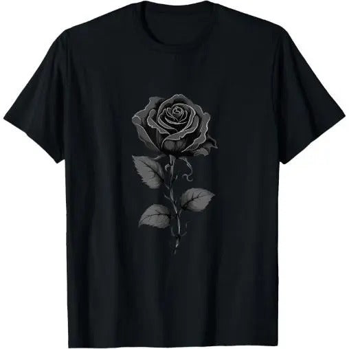 Black Rose Graphic T-Shirt Made in USA Hoodie, Sweatshirt | UrbanDripWear.com