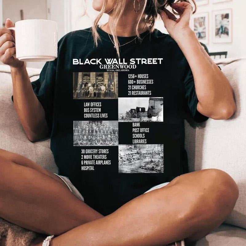 Black Wall Street Shirt, Black History Month Tee, Black People, African American Hoodie, Sweatshirt | UrbanDripWear.com
