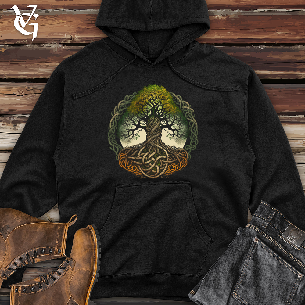 Celtic Life of Tree Min Midweight Hooded Sweatshirt