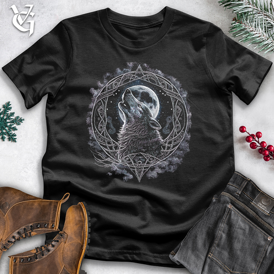 Celtic Howling Wolf Cotton Tee
