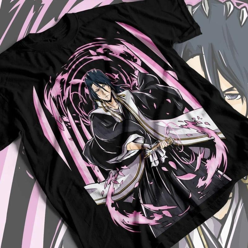 Bleach BYAKUYA BANKAI Manga Strip Anime Unisex T-Shirt Tee Full Size Hoodie, Sweatshirt | UrbanDripWear.com