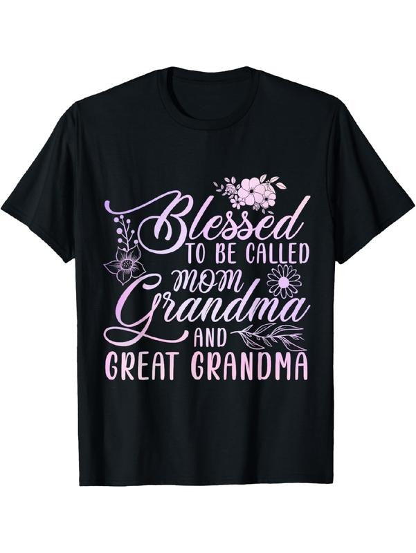 Blessed To Be Called Mom Grandma and Great Grandma Flower T-Shirt Summer Streetwear Hoodie, Sweatshirt | UrbanDripWear.com