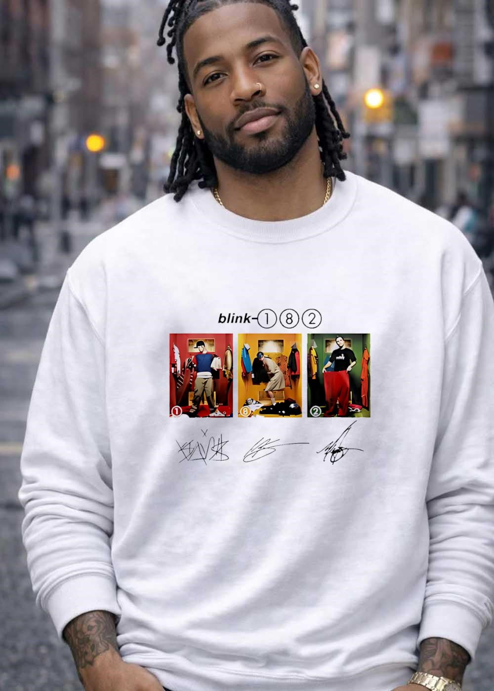 Blink 182 Members With Signatures shirt