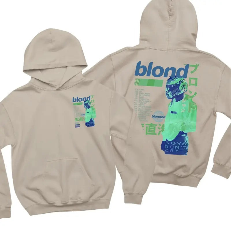 Blond Hoodie, Frank Blond Vintage 90s Style Graphic Hoodie, Blond T-shirt, Blond Sweatshirt Classic | UrbanDripWear.com
