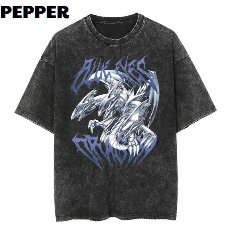 Blue Eyes Dragon Vintage Tee Menswear Top Underwear T-Shirt Sweatshirt, Hoodie, Comfort Colors | UrbanDripWear.com