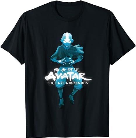 Blue Monochromatic Aang The Last Airbender T-Shirt Menswear Top  Underwear  Tshirt Hoodie, Sweatshirt | UrbanDripWear.com