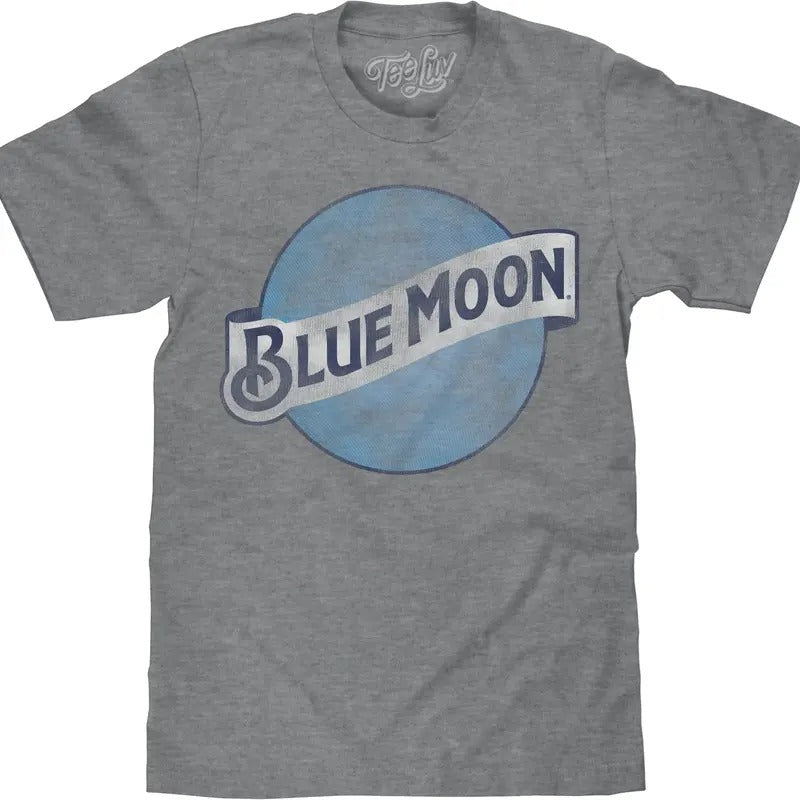 Blue Moon Color Logo Big & Tall T-Shirt - Gray Hoodie, Sweatshirt | UrbanDripWear.com
