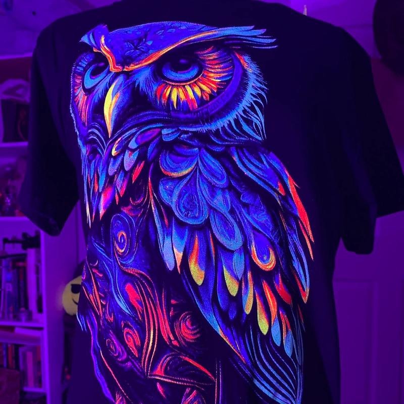 Blue owl T-shirts Cotton Black Hoodie, Sweatshirt | UrbanDripWear.com