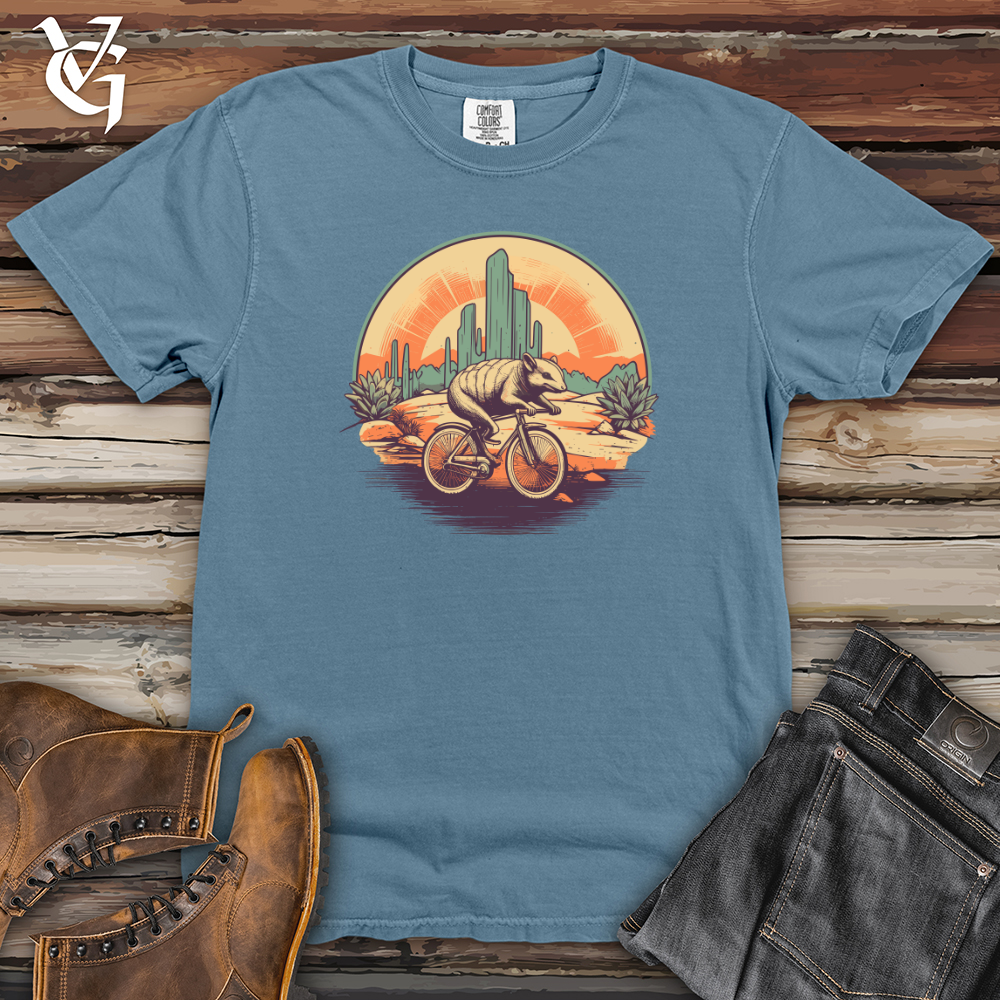 Armadillo Pedal Power Scenic Ride Heavy Cotton Comfort Colors Tee