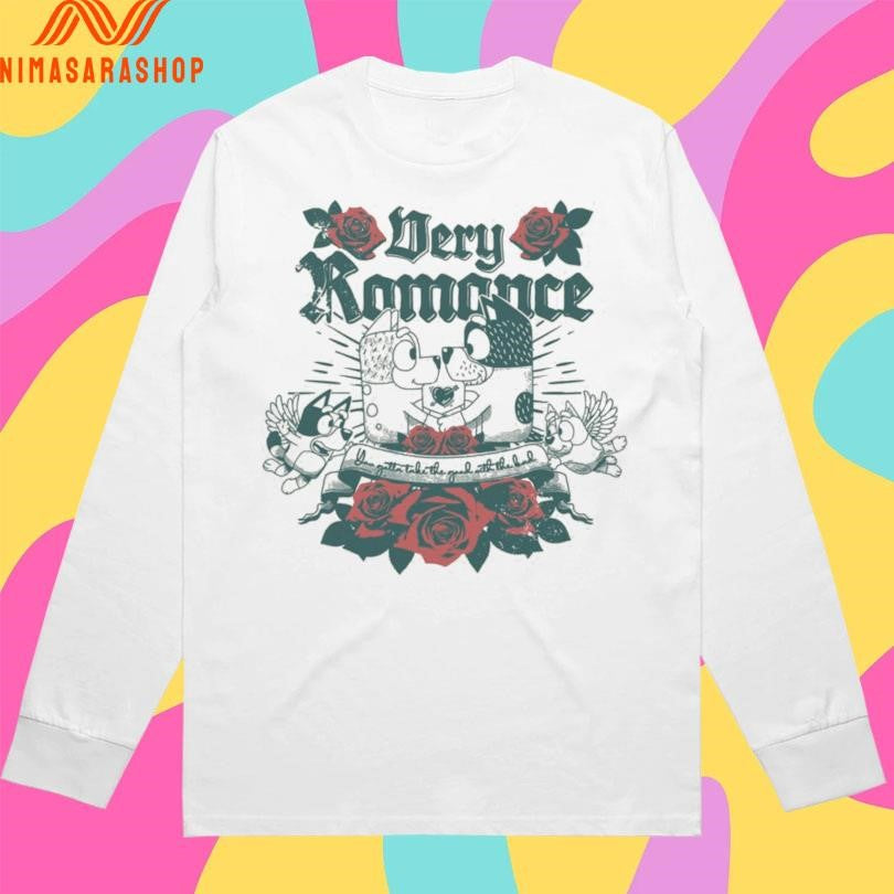 Bluey And Bingo Very Romance Shirts