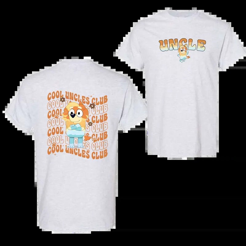 Bluey Cool Uncles Club Shirt, Radley Heeler Shirt, Bluey Adult Tee, Men's Bluey Shirt, Bluey Uncles Gift, Father's Day...