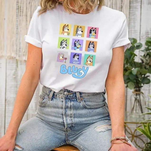 Bluey Shirt, Bluey Characters, Muffin Shirt, Bingo Shirt, Heeler Family Shirt, Bandit Shirt, Family Vacation Hoodie,...