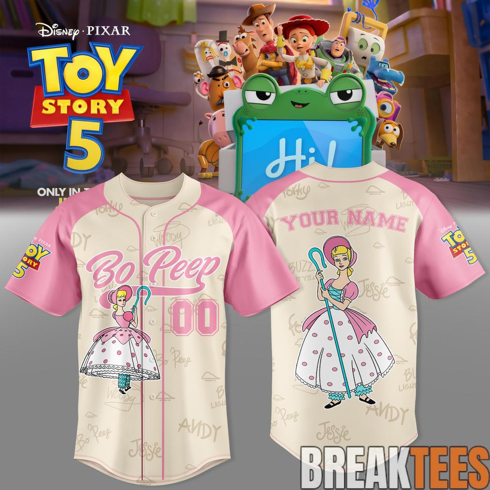 Bo Peep Custom Baseball Jersey – Toy Story 5 Edition