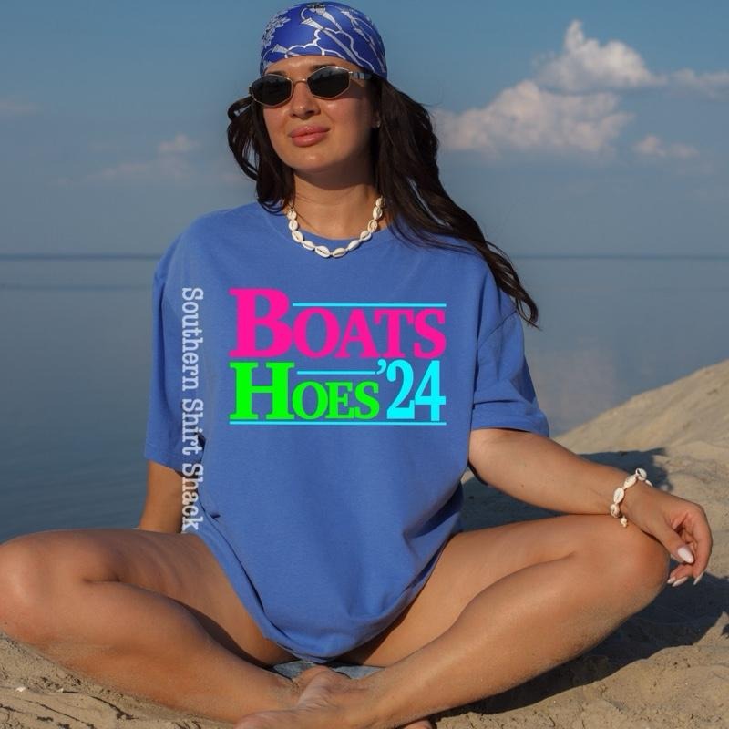 Boats n Hoes T shirt  | Flo Blue  comfort colors t shirt Hoodie, Sweatshirt | UrbanDripWear.com