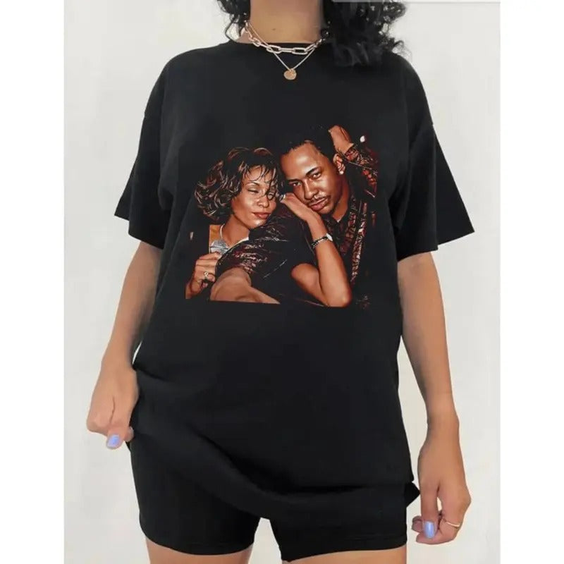 Bobby & Whitney t-shirt, Whitney Houston Shirt, Music Shirt , Tour 2024 Shirt Top Womenswear Hoodie, Sweatshirt