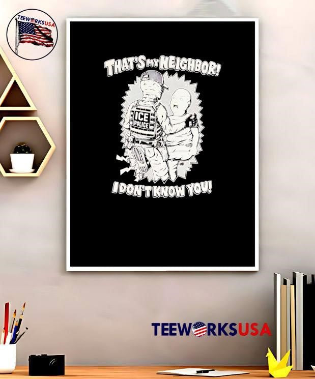 Bobby Hill Kicking ICE Police Agent That Is My Neighbor I Do Not Know You T-Shirt