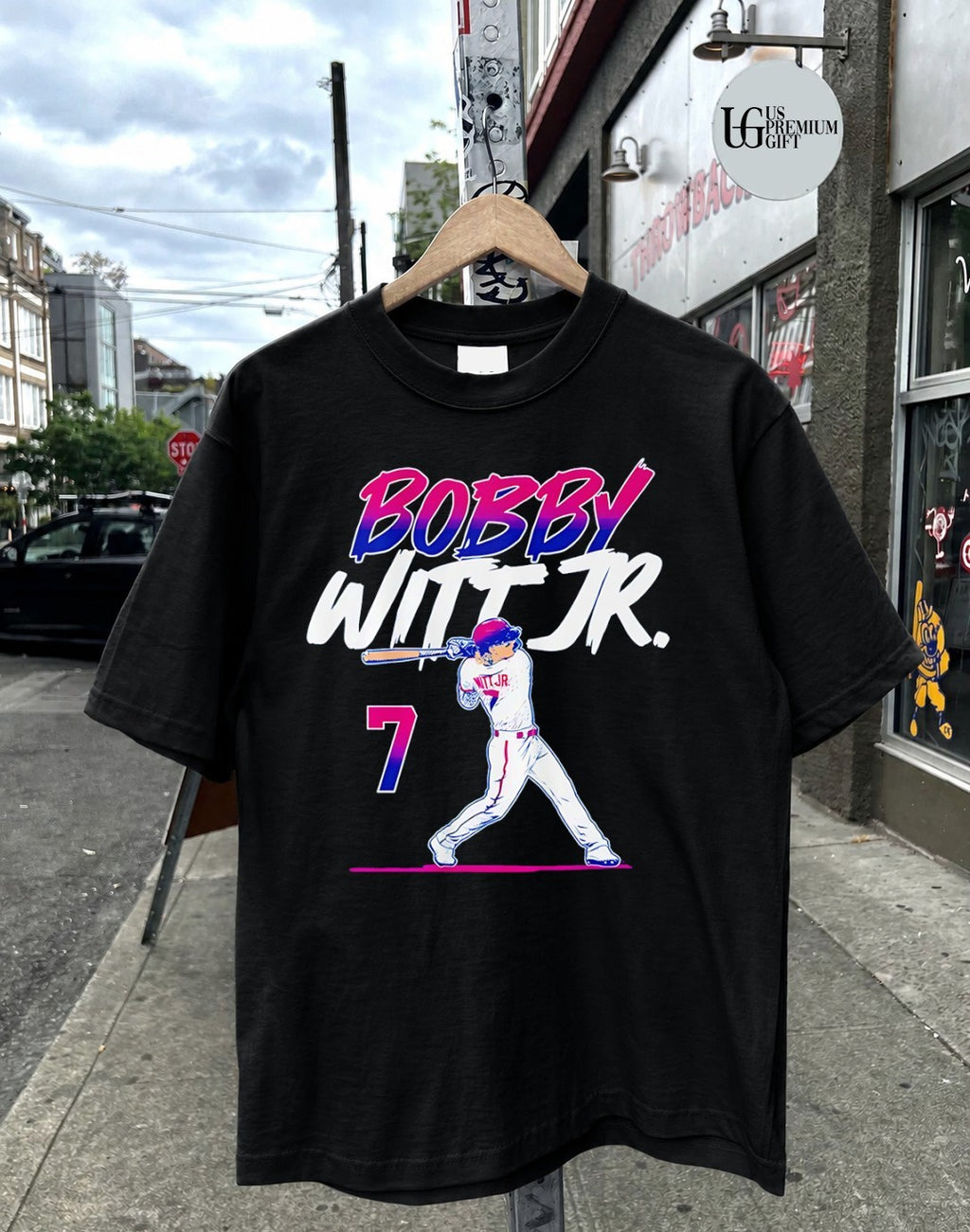 Bobby Witt Jr No 7 Kansas City Royals baseball shirt