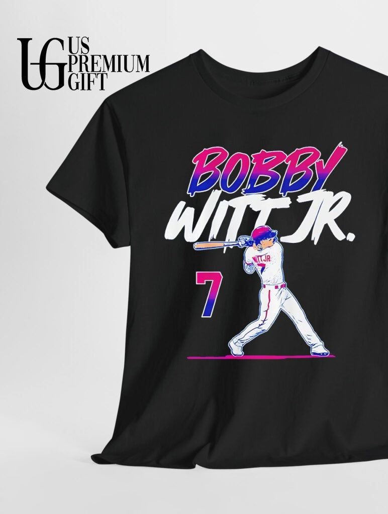 Bobby Witt Jr No 7 Kansas City Royals baseball shirt