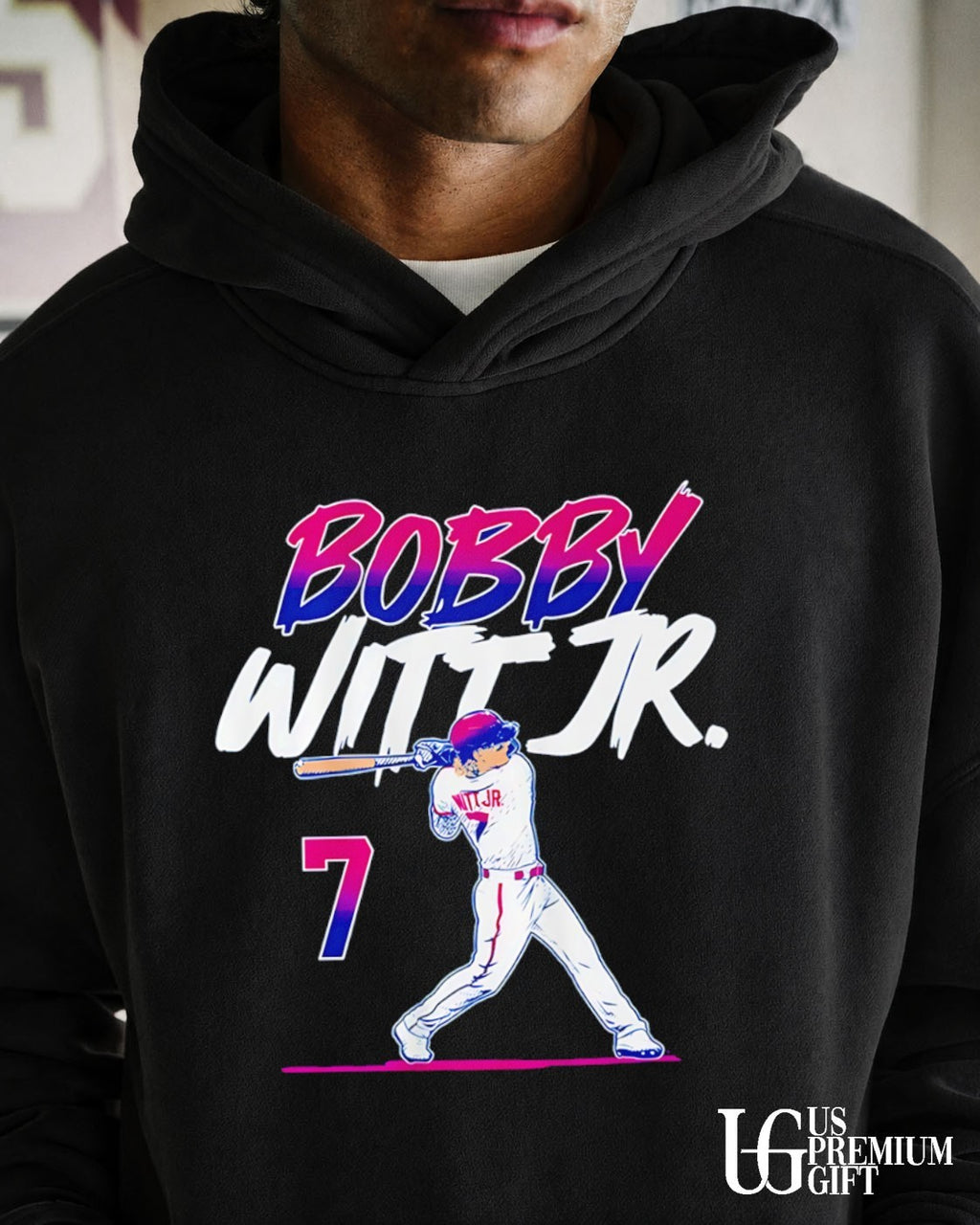 Bobby Witt Jr No 7 Kansas City Royals baseball shirt