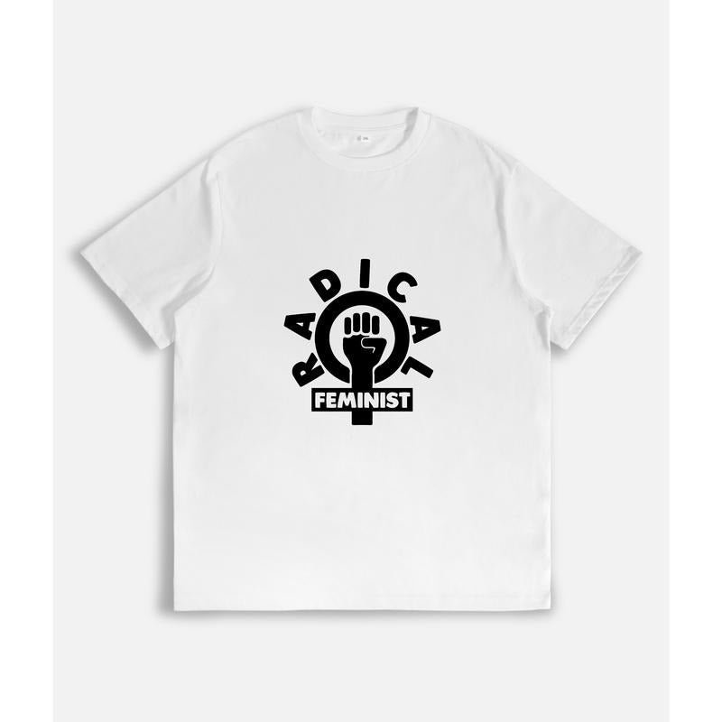 Bold and Assertive T - Shirt with a Feminist Statement: "Radical Feminist" Hoodie, Sweatshirt | UrbanDripWear.com