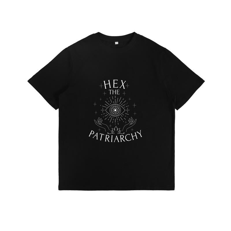 Bold and Mystical T - Shirt with a Feminist Mantra: "Hex the Patriarchy" Hoodie, Sweatshirt | UrbanDripWear.com