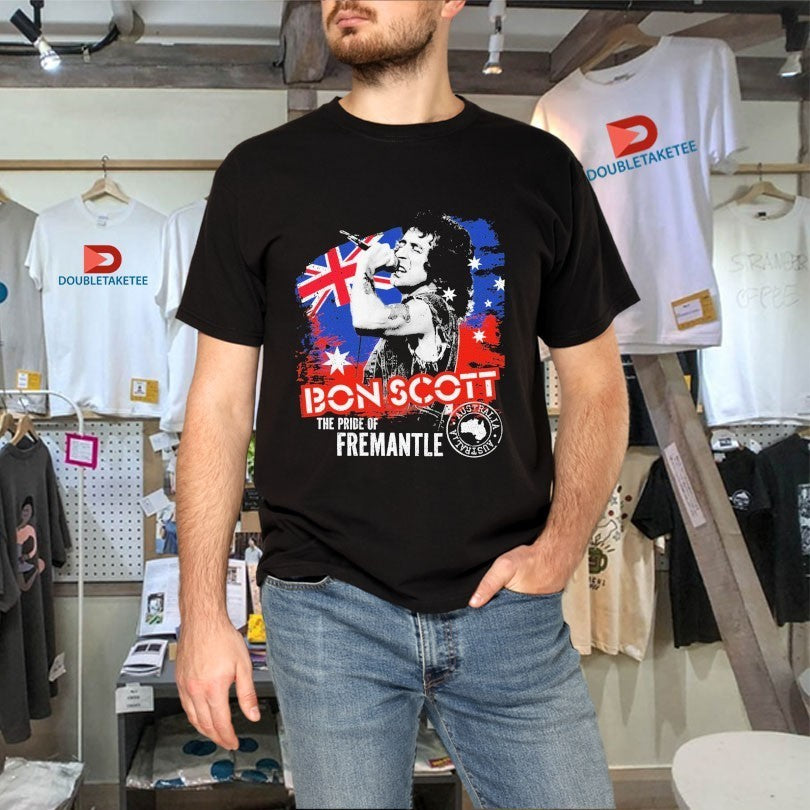 Bon Scott The Pride Of Fremantle Australia Stamp Shirts