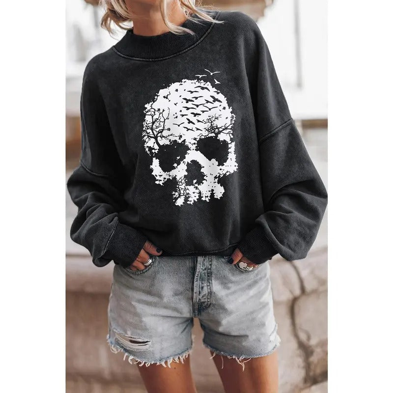 Bone Jour Drop Shoulder Sweatshirt T-Shirts, Hoodie | UrbanDripWear.com