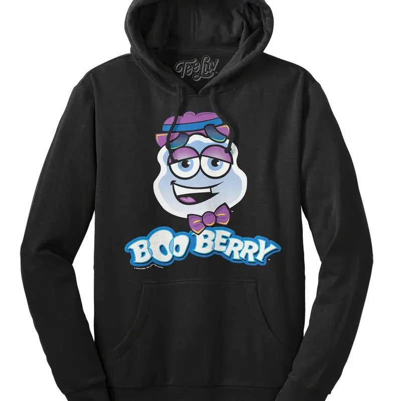 Boo Berry Cereal Logo Hooded Sweatshirt - Black T-Shirts, Hoodie | UrbanDripWear.com
