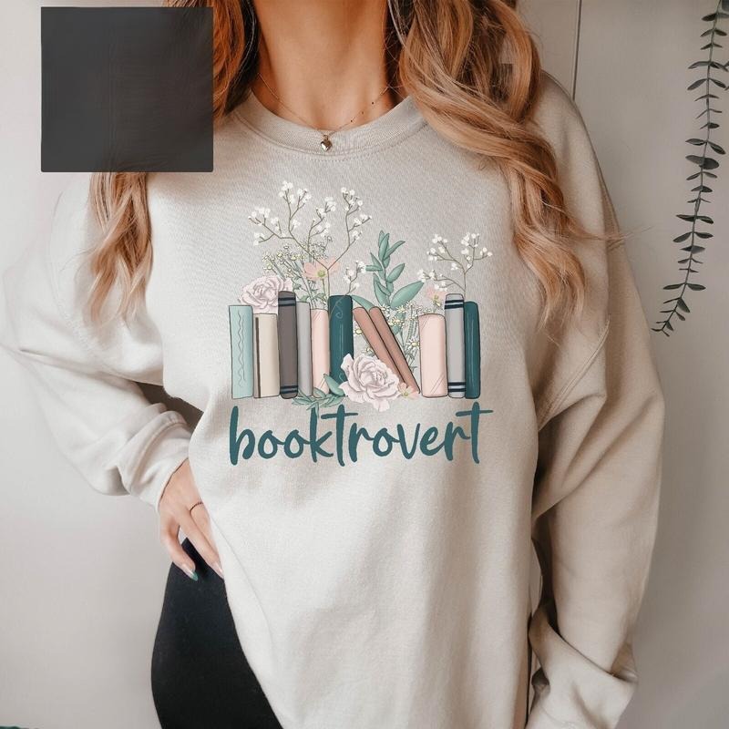 Booktrovert Shirt, Book tee, Book Lover Gift, Bookish Sweatshirt, Book Hoodie, Gift for Her, Gift for Him | UrbanDripWear.com