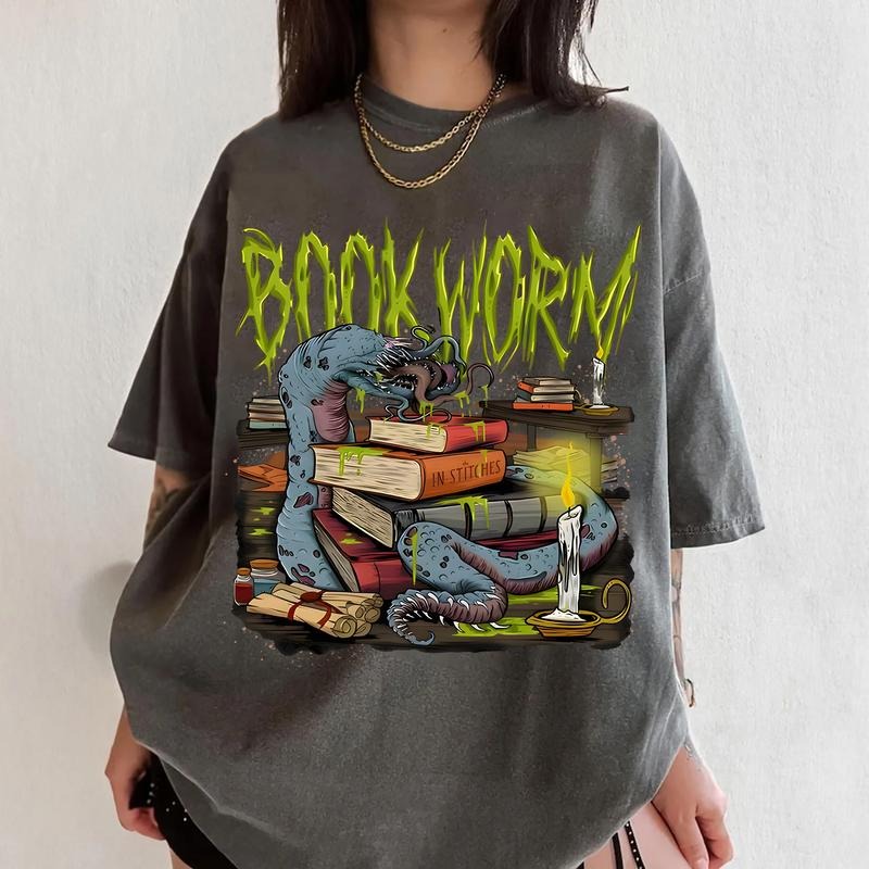 Bookworm Halloween Sweatshirt, Halloween Bookish Tee Shirt, Halloween Gift For Book Lover Hoodie | UrbanDripWear.com