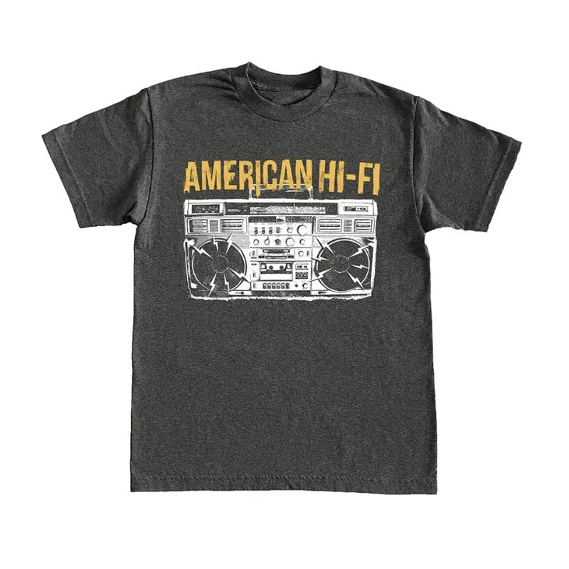 Boombox Heather Grey T-Shirt - Graphic Tee Men's Top Hoodie, Sweatshirt | UrbanDripWear.com