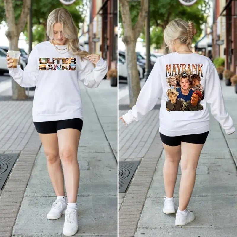 Bootleg JJ Maybank Sweatshirt Shirt Hoodie, Outer Banks Sweatshirt,Oversize Tee Unisex, Movie Sweatshirt | UrbanDripWear.com