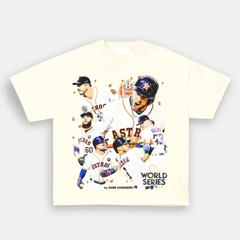 Bootleg Vintage 90s Style 2017 WORLD SERIES CHAMPS- Vintage baseball Graphic T-Shirt PGA Masters The Open Golf Casual...