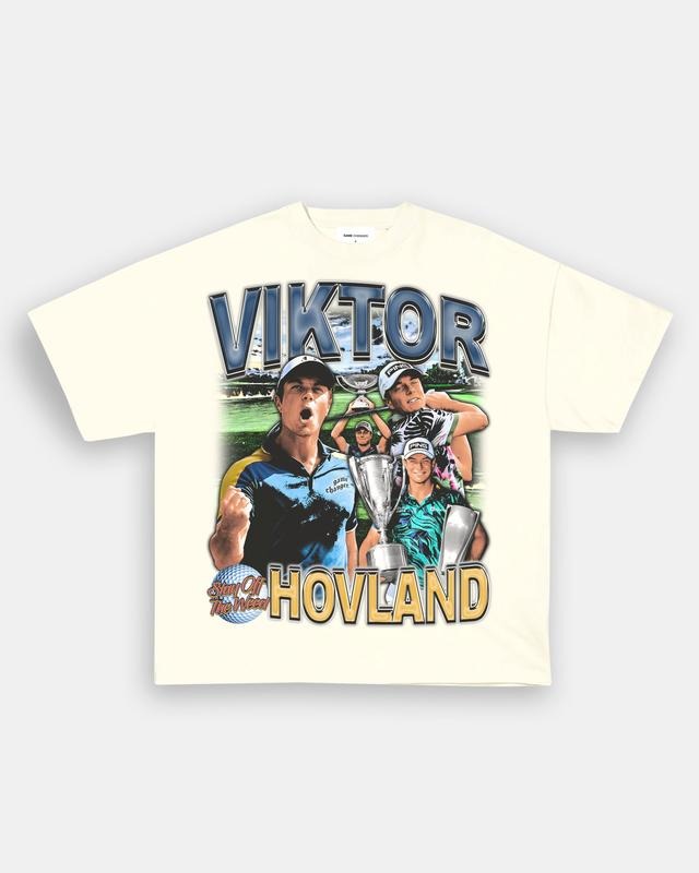 Bootleg Vintage 90s Style VIKTOR HOVLAND TEE T-Shirt Golf Casual Classic Cotton Fabric Hoodie, Sweatshirt | UrbanDripWear.com