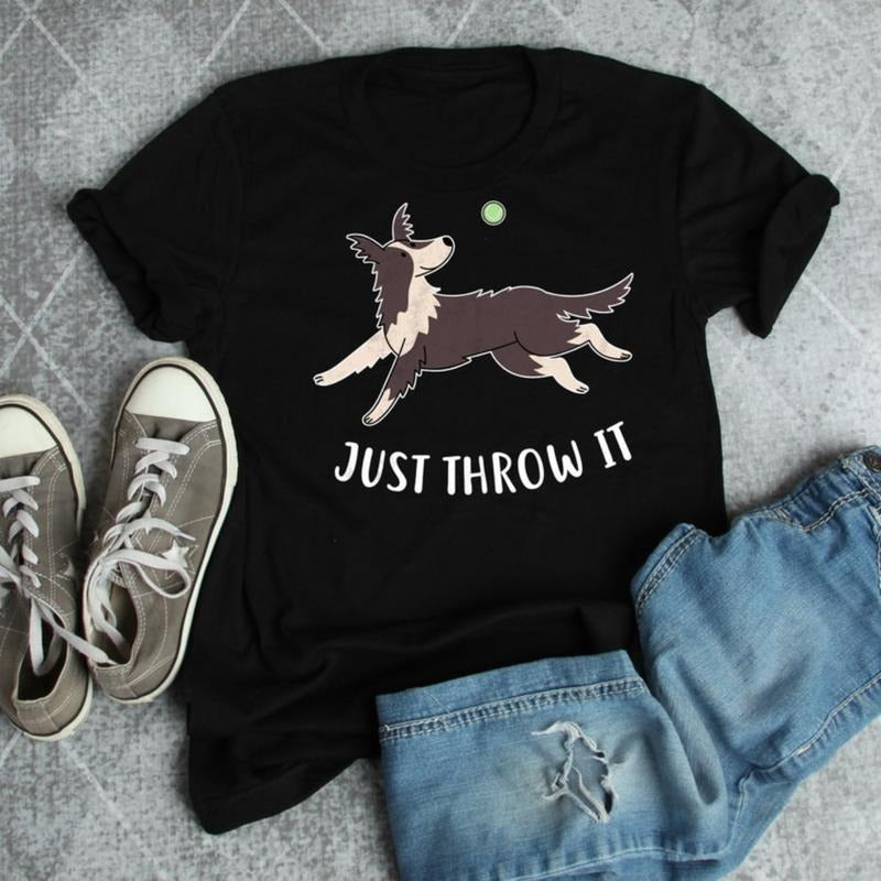 Border Collie Shirt, Women Men, Funny Dog Lover Gift, Cute Collie T-shirt, Pet Tee, Dog Mom, Dog Dad, Gift For Him Her,...