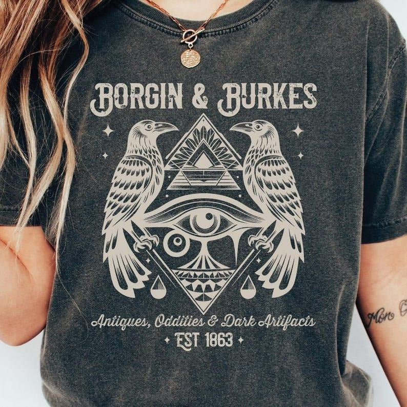 Borgin & Burkes T-Shirt, Wizarding Shirt, Book Reading Magic Shirt, Bookish Shirt, Gift for Reader Comfort Colors, Gift...
