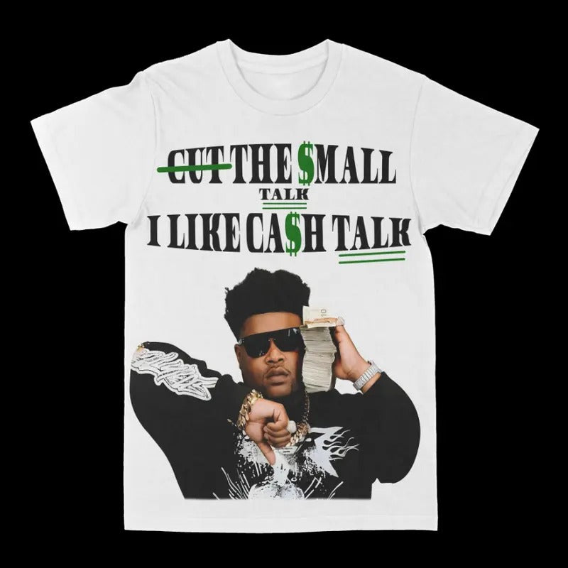 Bossman Graphic I Like Cash Talk Rap Tee Shirt Steetwear Fashion Cotton Hoodie, Sweatshirt | UrbanDripWear.com