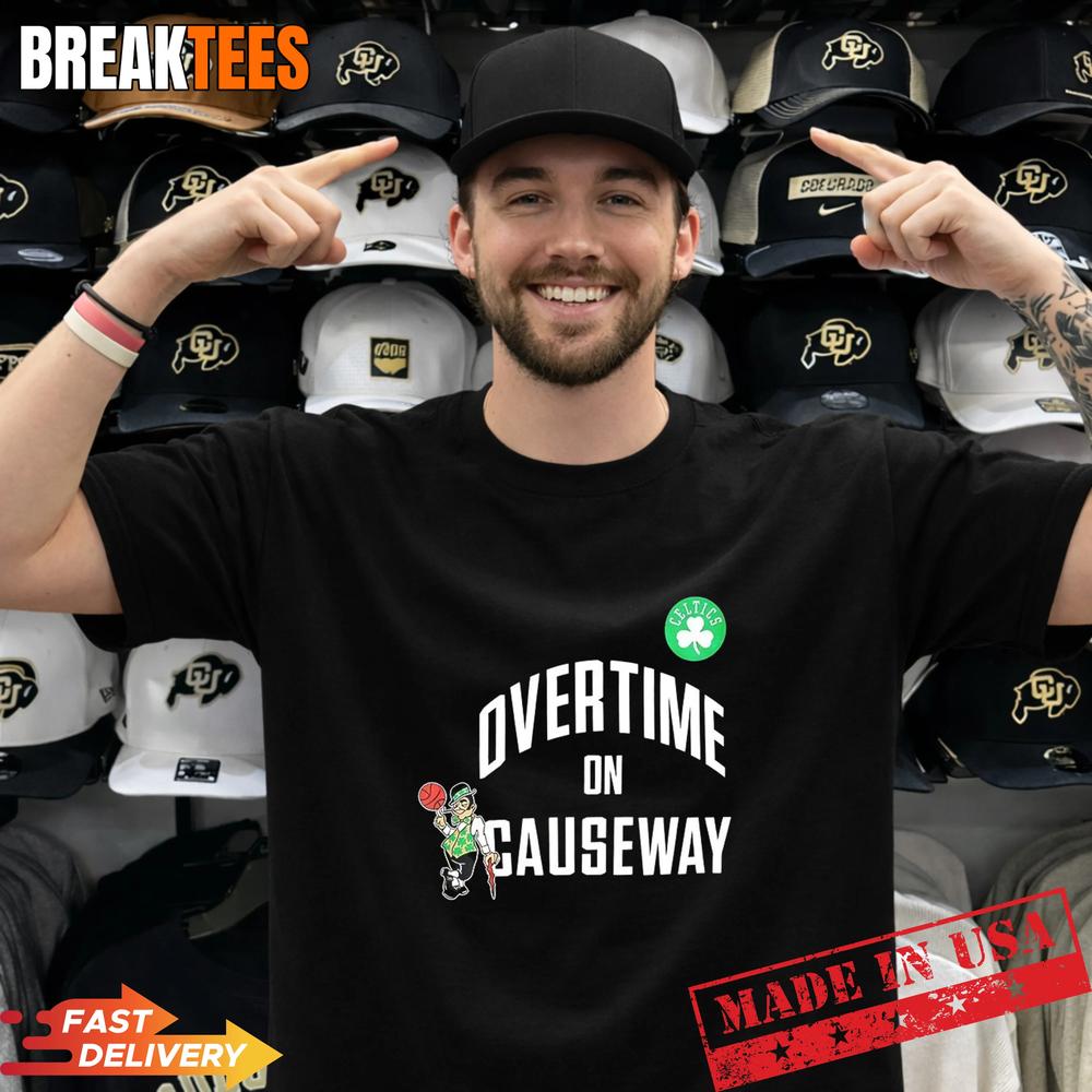 Boston Celtics Overtime on Causeway NBA T-Shirt