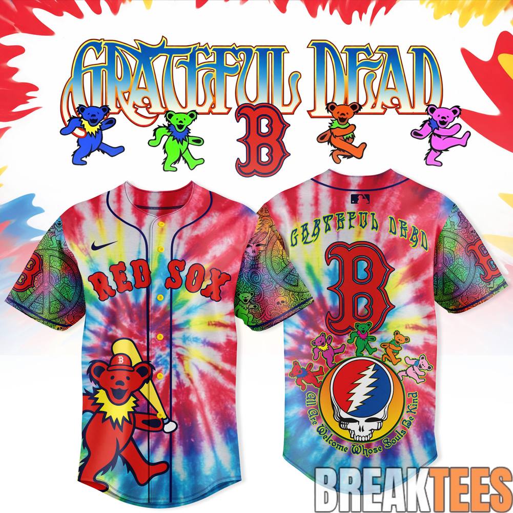Boston Red Sox x Grateful Dead Night 2026 Baseball Jersey